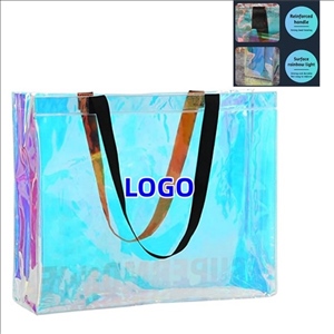 PVC Plastic Bag Laser Effect Clear Shopping Bag